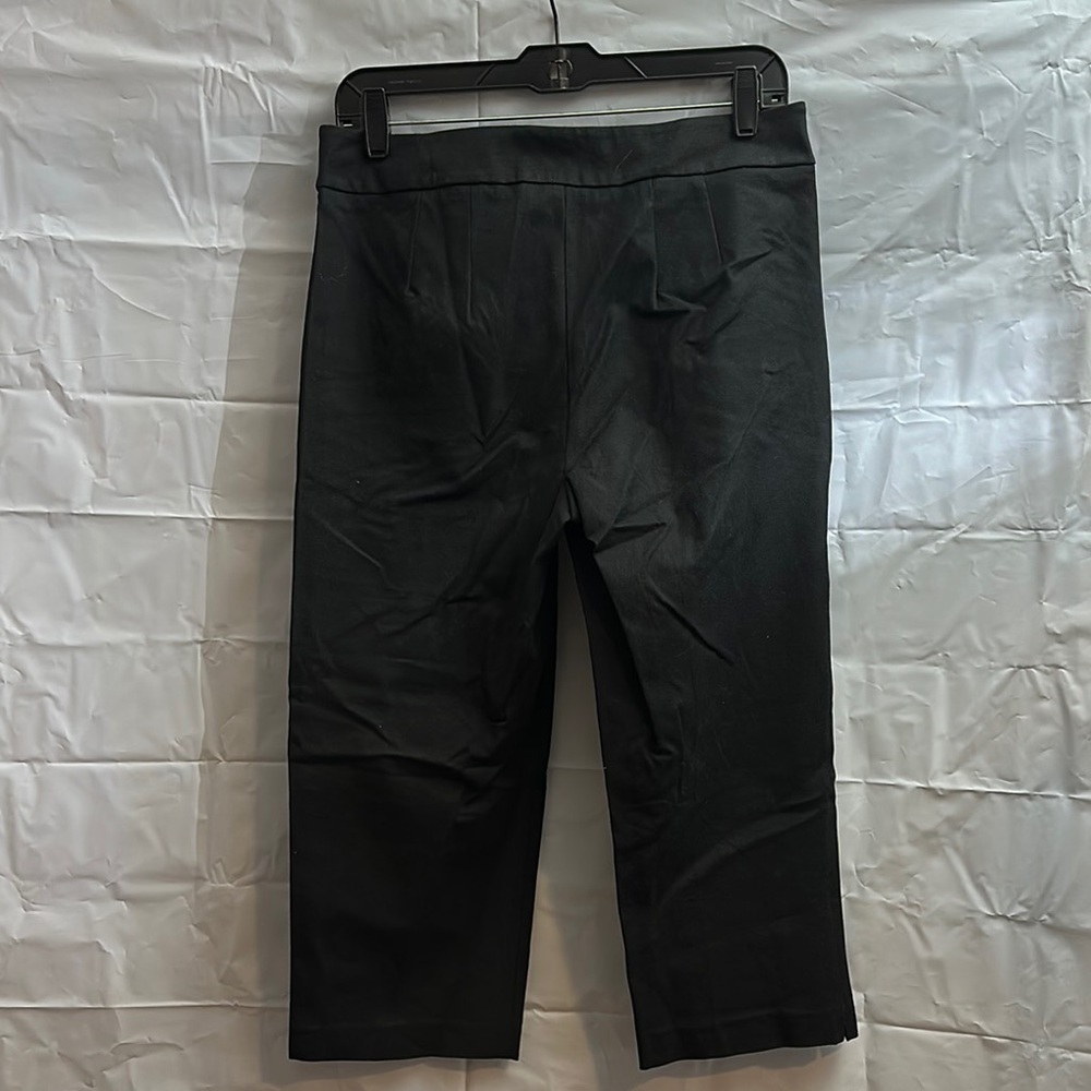Time and Tru Black Cropped Dress Pants Straight-Leg stretchy size 8 - Picture 5 of 5